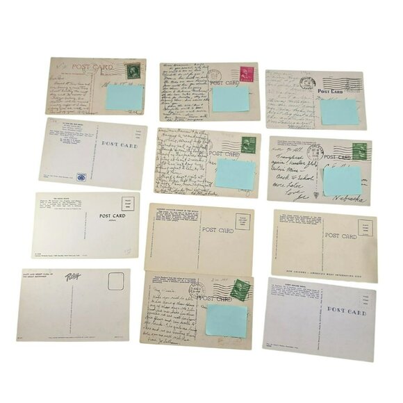 Vintage Postcard Collection Of 12 Pieces Various Locations Landmarks LI634 - Picture 6 of 10
